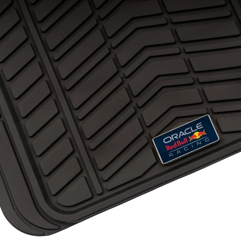 JEU 3 TAPIS (2 AV + 1 PONT AR) PVC NOIR/ROUGE ORACLE RED BULL RACING