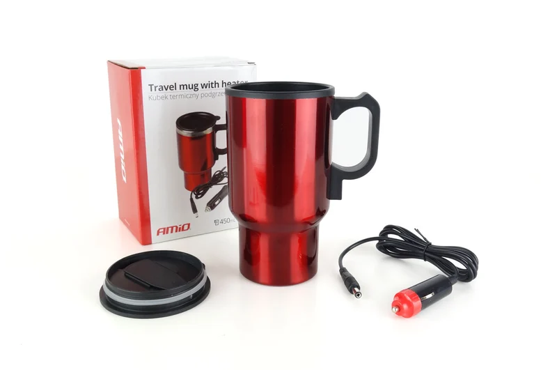 MUG BOUILLOIRE 12V 450ML AVEC POIGNEE AMIO