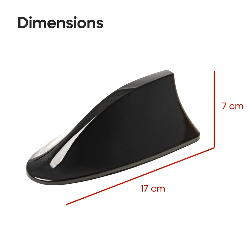 ANTENNE DE VOITURE AM/FM TYPE REQUIN, ADHESIVE ET CABLEE AMIO