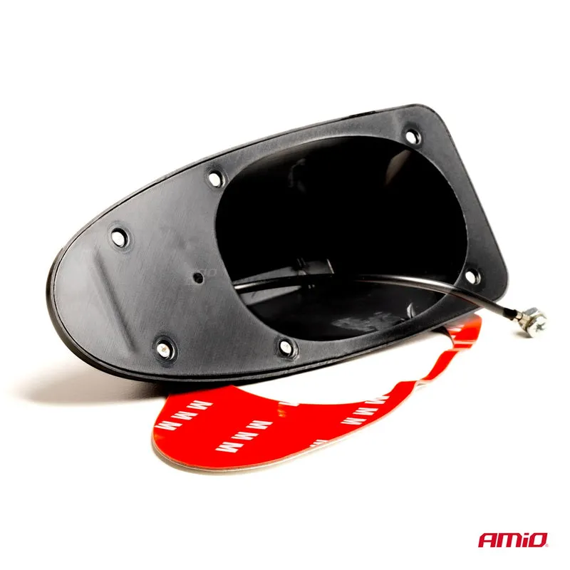 ANTENNE DE VOITURE AM/FM TYPE REQUIN, ADHESIVE ET CABLEE AMIO