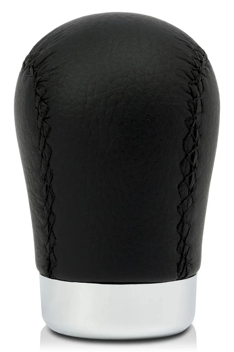 POMMEAU CUIR NOIR (AVEC BAGUE DE MARCHE AR) z