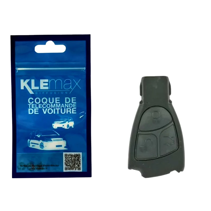 COQUE CLE ADAPTABLE MERCEDES 3 BOUTONS LAME FRAISEE RETRACTABLE 6MM