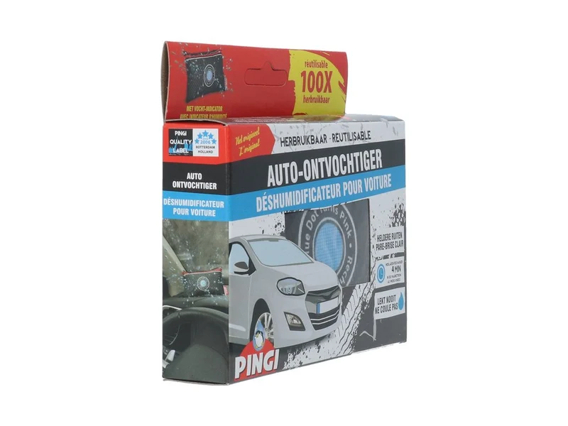 DÉSHUMIDIFICATEUR DE VOITURE RÉUTILISABLE PINGI 150 GR