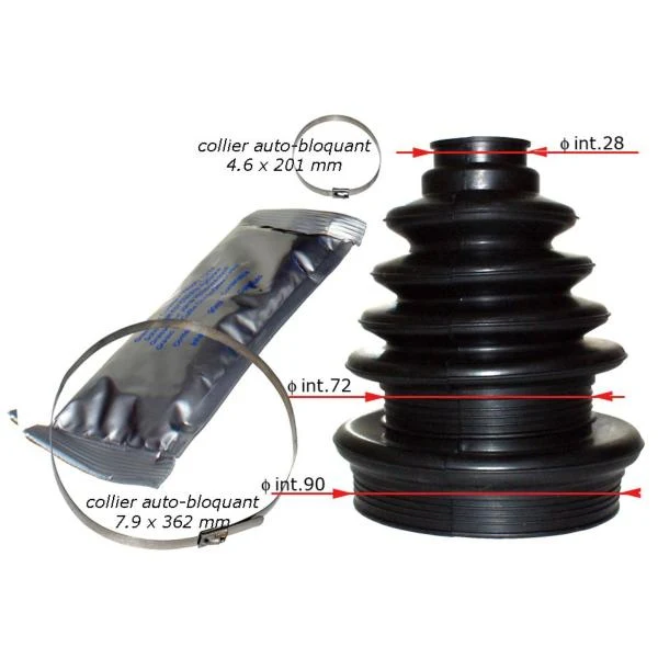KIT SOUFFLET DE CARDAN UNIVERSEL POUR UTILITAIRE ET 4X4