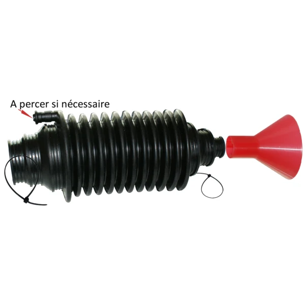 SOUFFLET DE CREMAILLERE TYPE PSA + CONE PLASTIQUE