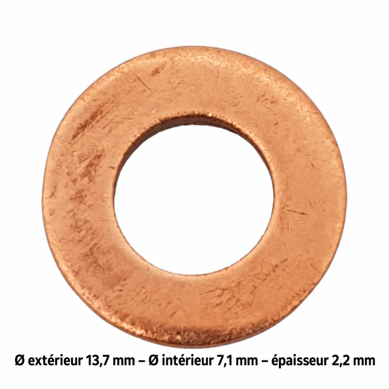 1 SACHET 10 JOINTS INJECTEURS DIM : 13,7X7,1X2,2 MONTAGE DELPHI