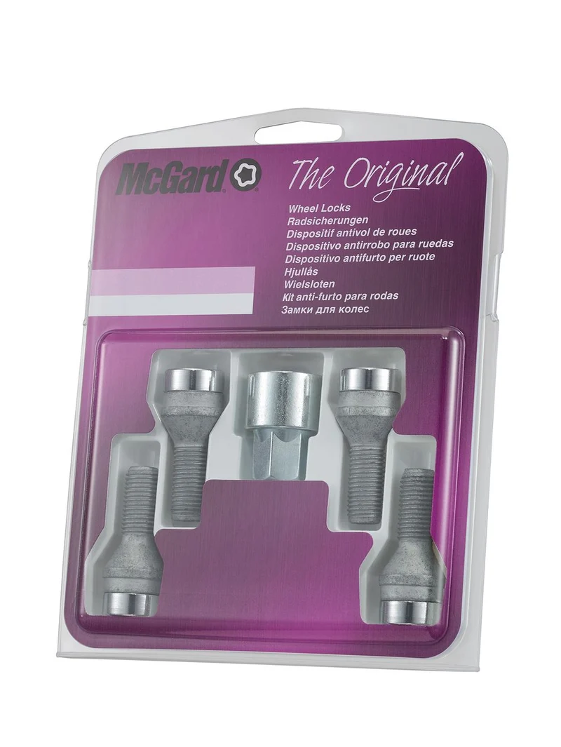 4 VIS ANTIVOL SU MCGARD M12X1.25/ 60°/ LONG. 22MM/ Ø17MM