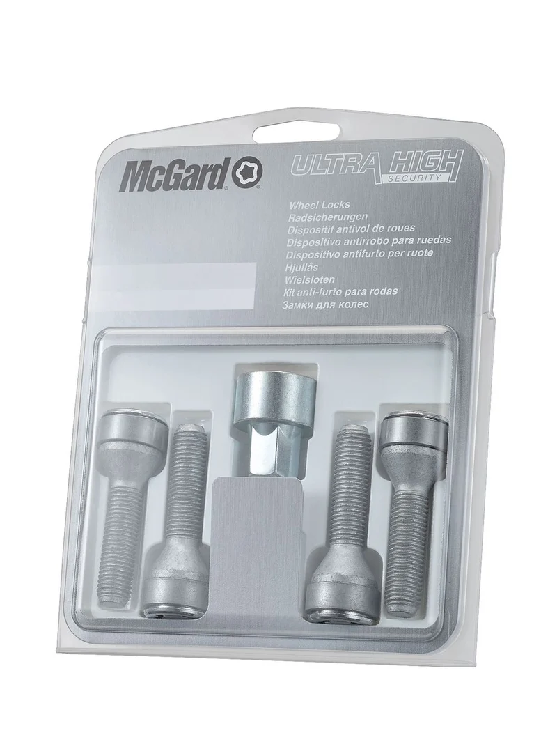 4 VIS ANTIVOL SL MCGARD M12X1.25/ 60°/ LONG. 37MM/ Ø19MM