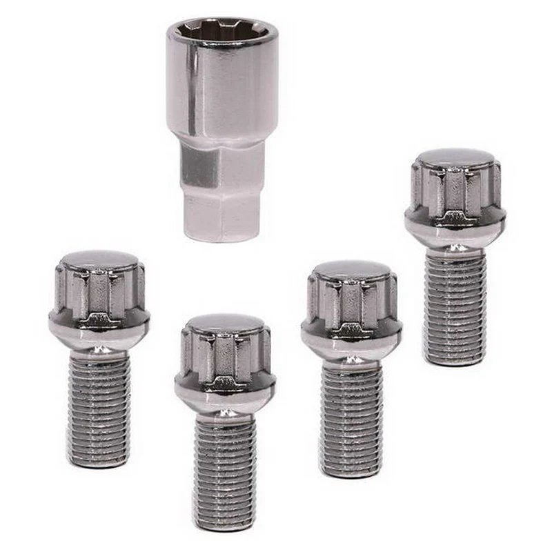 4 VIS ANTIVOL LOKNOX M12X1.5/ 60°/ LONG. 29.5MM/ Ø17/19MM