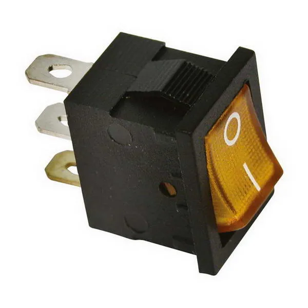 INTERRUPTEUR LED ORANGE 15A 12V