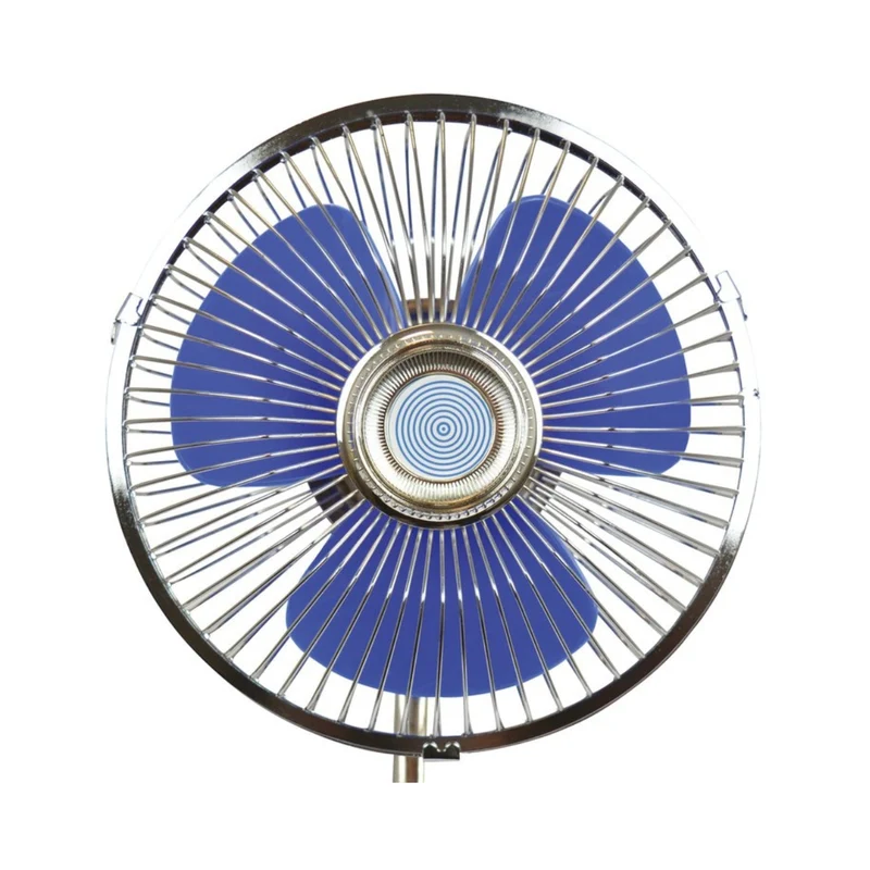 VENTILATEUR METAL PIVOTANT 12V Ø15.3CM