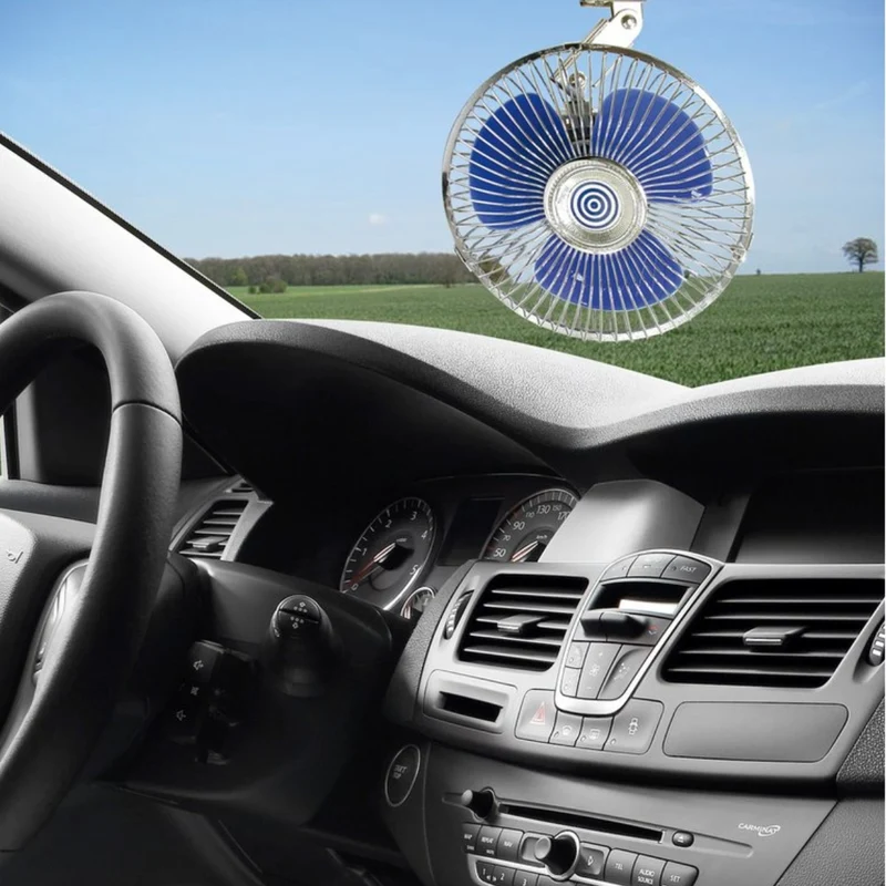 VENTILATEUR METAL PIVOTANT 12V Ø15.3CM