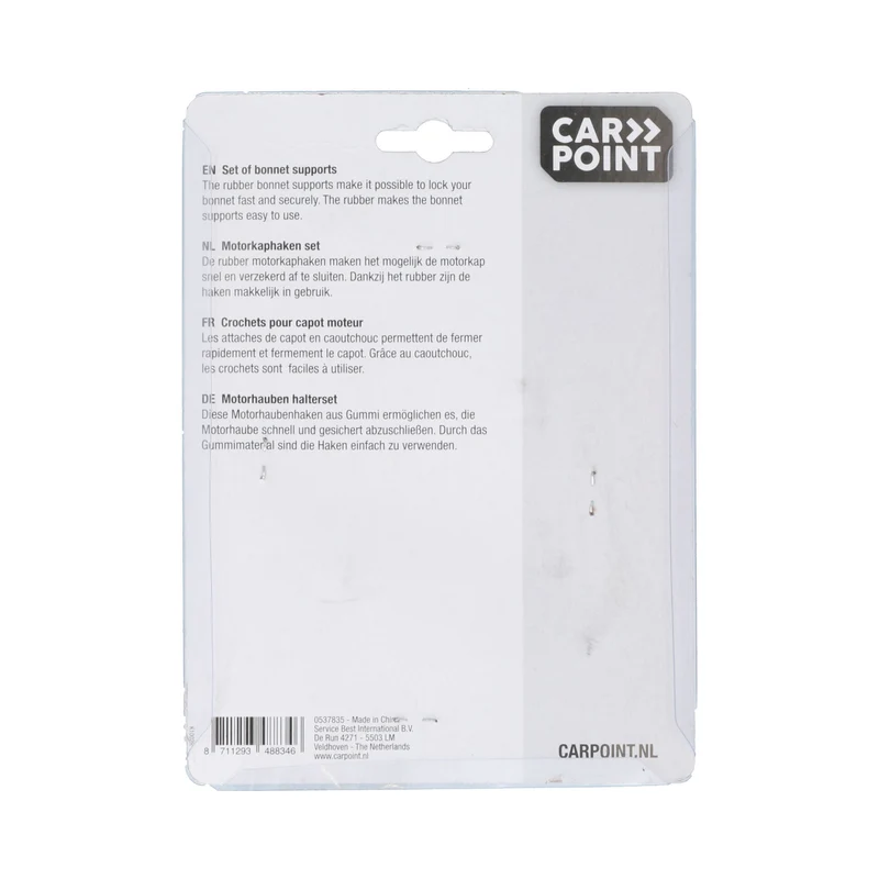 JEU DE 2 ATTACHES CAPOT CAOUTCHOUC CARPOINT