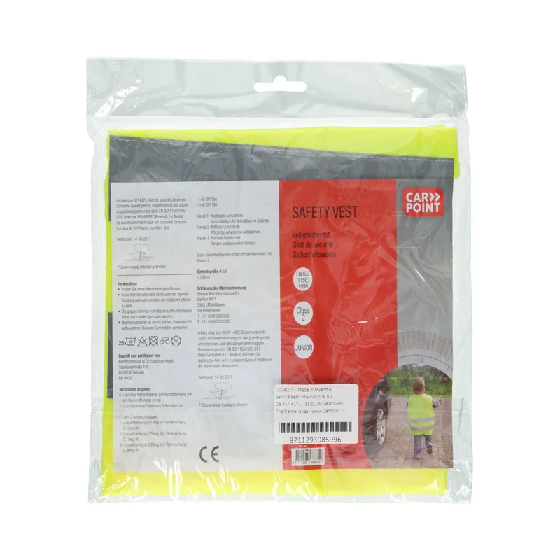 GILET DE SECURITE ENFANT JAUNE CARPOINT