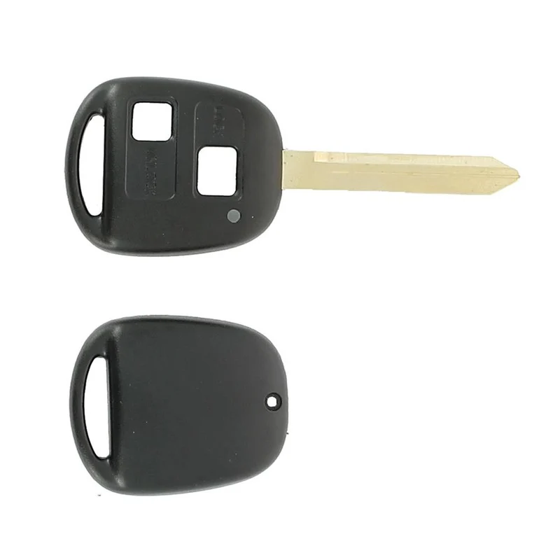 COQUE CLE ADAPTABLE POUR TOYOTA 2 BOUTONS LAME CRANTEE KEYSKAR