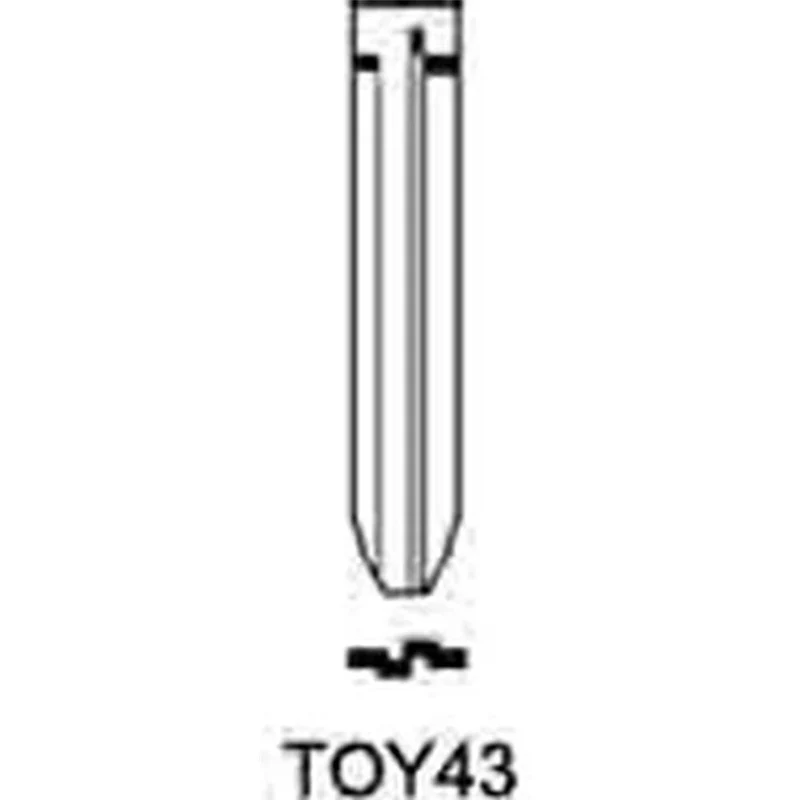 COQUE CLE ADAPTABLE POUR TOYOTA 3 BOUTONS LAMES CRANTEE KEYSKAR