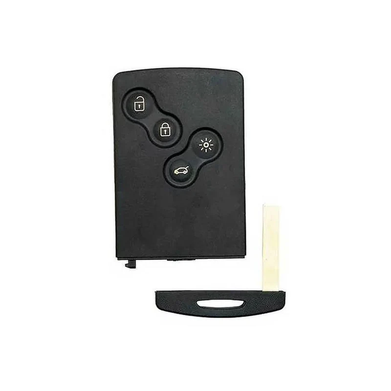 COQUE CARTE ADAPTABLE POUR RENAULT 4 BOUTONS AVEC LAME KEYSKAR