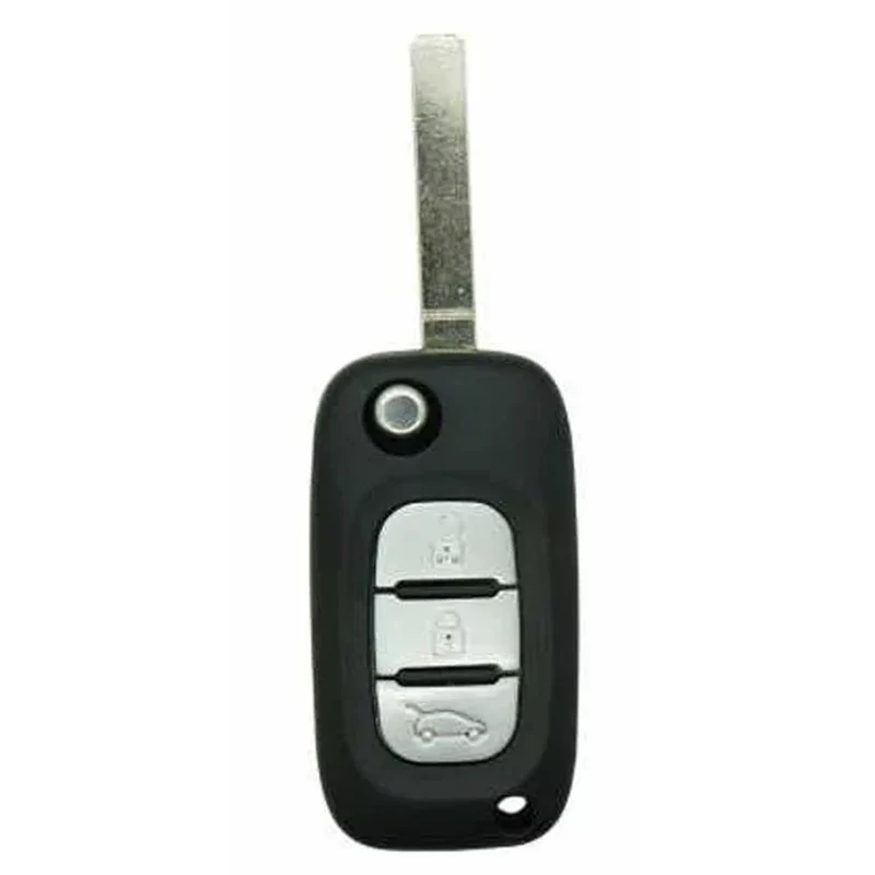 COQUE CLE ADAPTABLE POUR RENAULT 3 BOUTONS LAME FRAISEE KEYSKAR