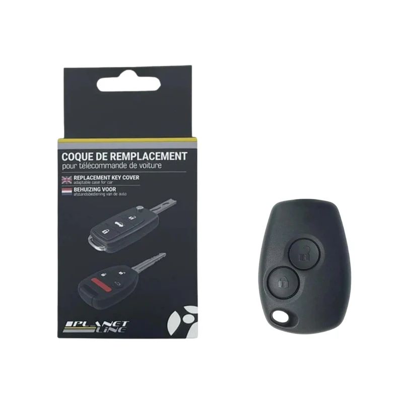 COQUE CLE ADAPTABLE POUR RENAULT 2 BOUTONS LAME FRAISEE KEYSKAR