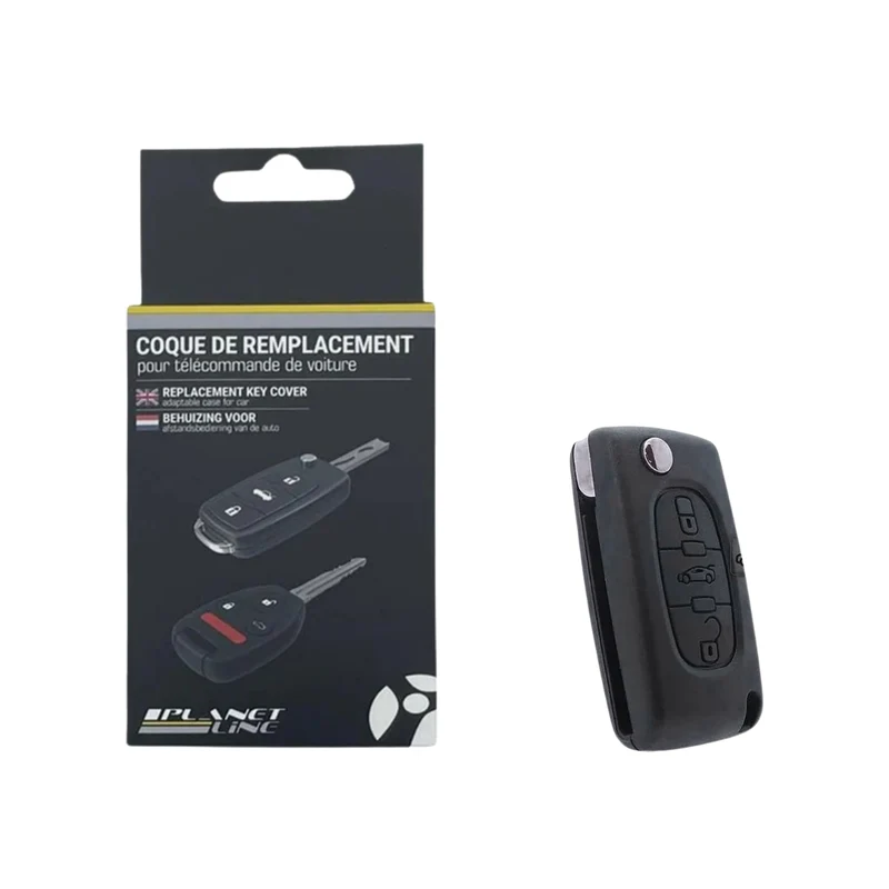 COQUE CLE ADAPTABLE POUR PEUGEOT CE0536 3 BOUTONS KEYSKAR