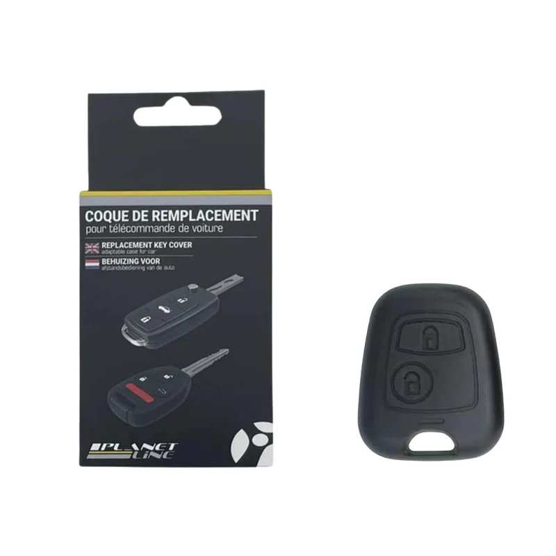 COQUE CLE ADAPTABLE POUR PEUGEOT 2 BOUTONS LAME FRAISEE KEYSKAR