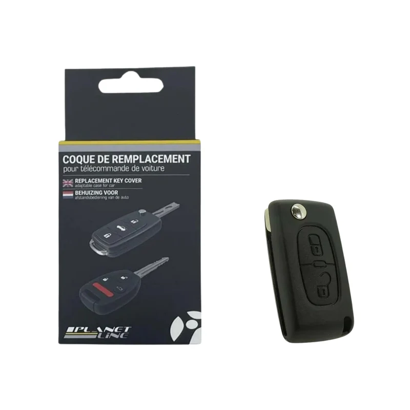 COQUE CLE ADAPTABLE POUR PEUGEOT CE0536 2 BOUTONS KEYSKAR