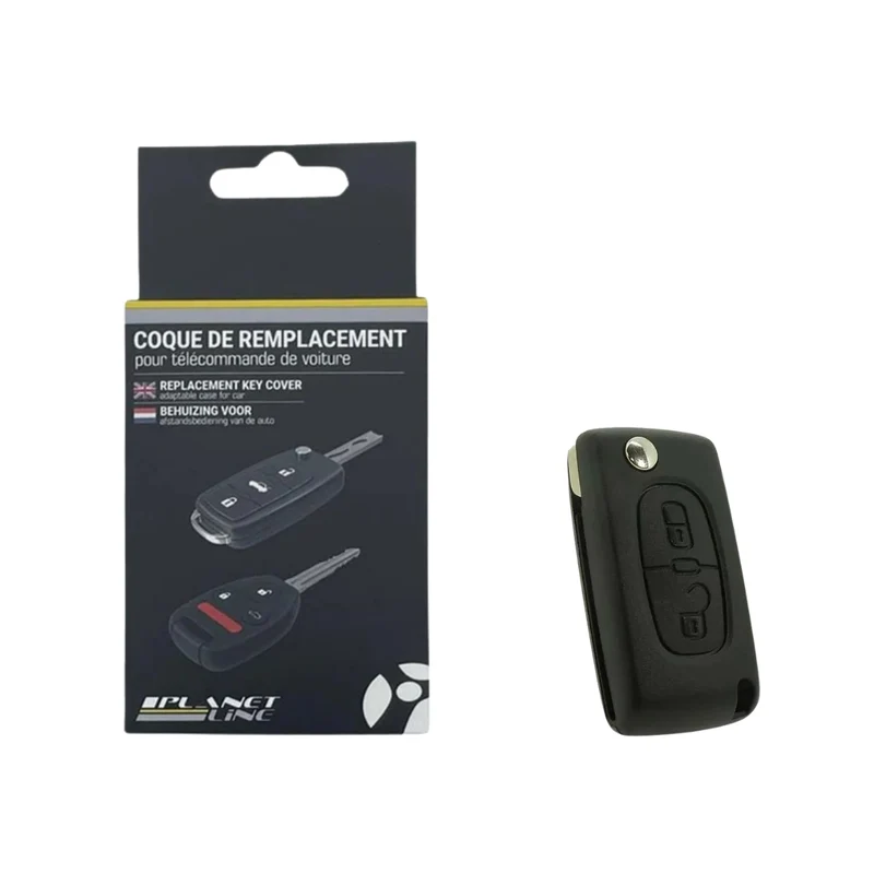 COQUE CLE ADAPTABLE POUR PEUGEOT CE0523 2 BOUTONS KEYSKAR