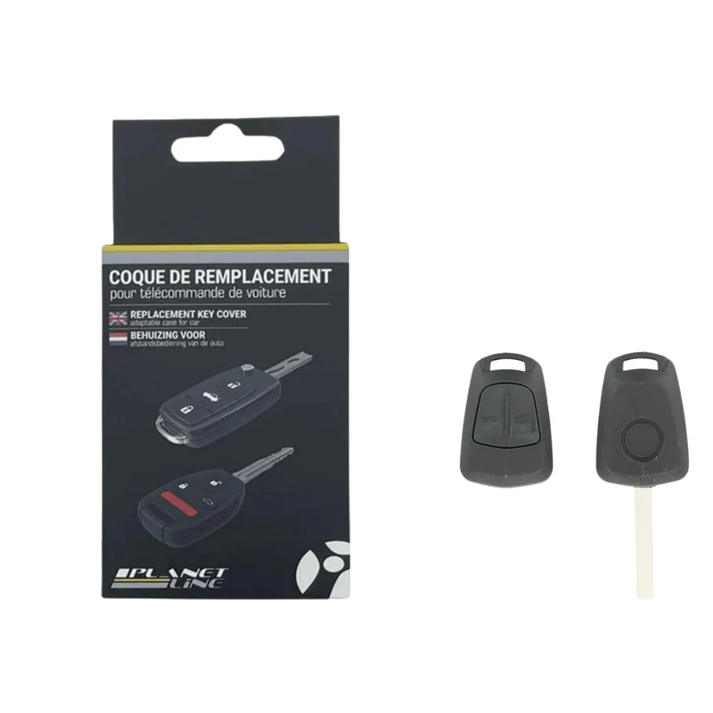 COQUE CLE ADAPTABLE POUR OPEL 2 BOUTONS LAME FRAISEE KEYSKAR