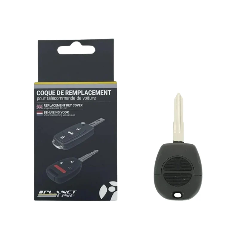 COQUE CLE ADAPTABLE POUR NISSAN 2 BOUTONS LAME CRANTEE KEYSKAR