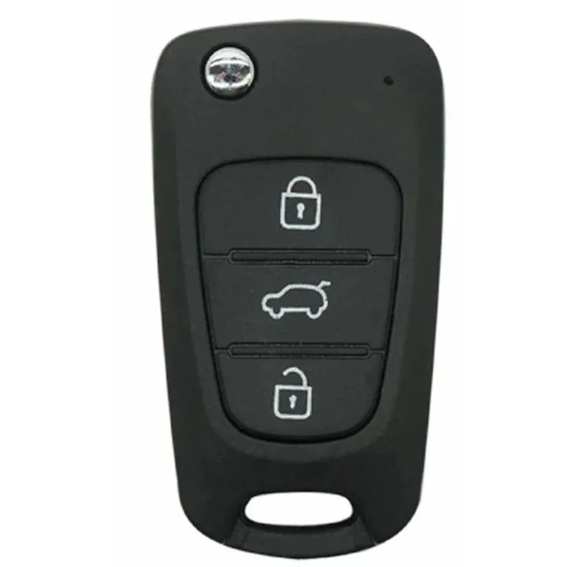 COQUE CLE ADAPTABLE POUR KIA HYUNDAI 3 BOUTONS LAME FRAISEE KEYSKAR