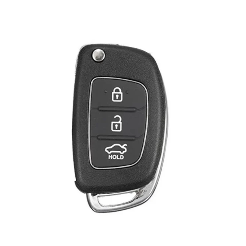 COQUE CLE ADAPTABLE POUR KIA HYUNDAI 3 BOUTONS LAME FRAISEE KEYSKAR