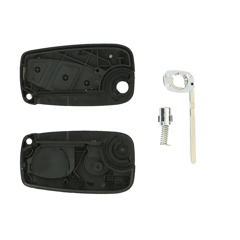 COQUE CLE ADAPTABLE POUR FIAT 3 BOUTONS LAME FRAISEE (PILE SUR TIROIR) KEYSKAR