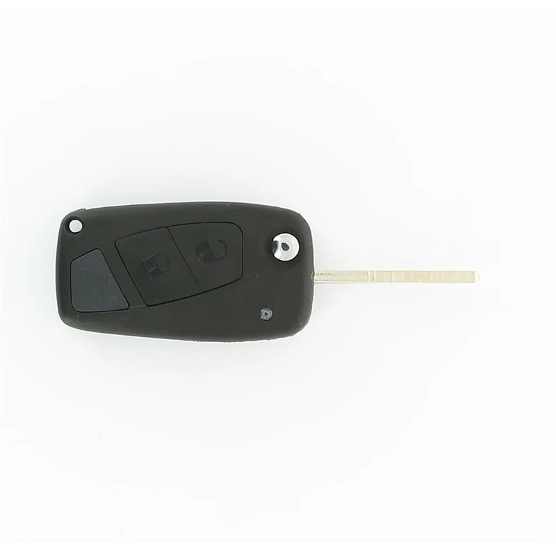 COQUE CLE ADAPTABLE POUR FIAT 3 BOUTONS LAME FRAISEE PILE DANS COQUE KEYSKAR