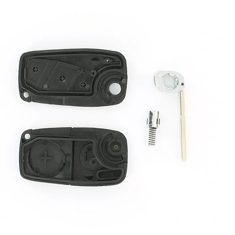 COQUE CLE ADAPTABLE POUR FIAT 3 BOUTONS LAME FRAISEE PILE DANS COQUE KEYSKAR